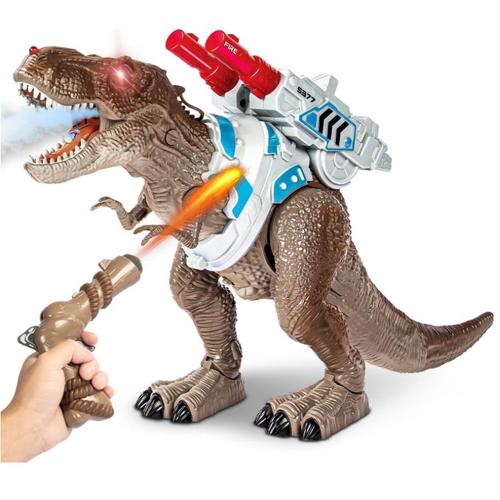 Jouet Dinosaure Télécommandé Pour Garçons De 3 À 12 Ans, Éclairage Led Lors De La Marche Et De La Fraction, Jouet Dinosaure T-Rex Lumineux Pour Enfants