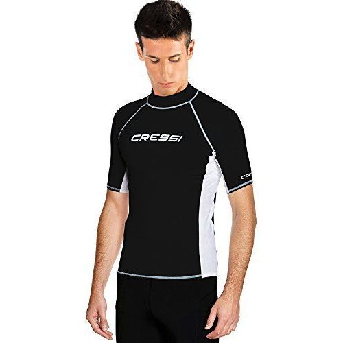 Cressi Sub S.P.A. Xlw476776 Rashguard Homme, Noir/Blanc, Xxl