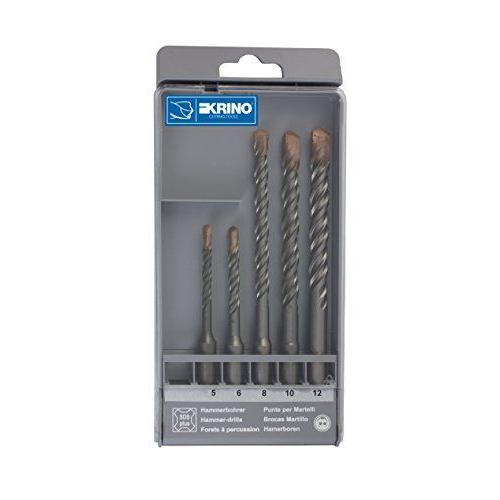 Krino 03165203forets SDS-Plus pour le béton et béton, Set de 5pièces, acier