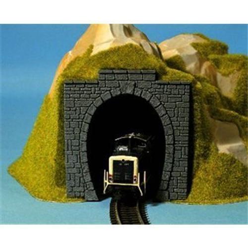 Noch 34400 5.5 X 6.5 Cm Portail De Tunnel Plastique Seule Piste Paysage À Modeler (2 Pièces)-Noch