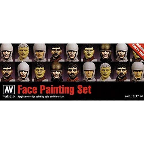 Vallejo Modèle De Visages Peinture Peinture Acrylique De Couleur Couleurs Assorties (Lot De 8)-Générique