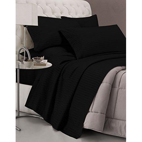 Italian Bed Linen Parure De Lit Complète 300x250x1 Cm Noir