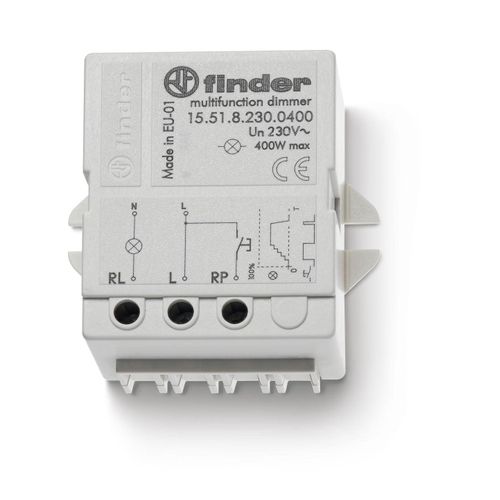 Finder 155182300400PAS Variateur de lumière à encastrer 400 W 230 Vac