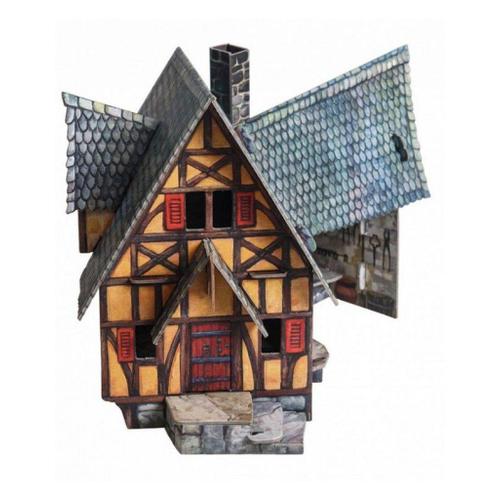 Keranova Keranova378 Clever Papier La Ville Médiévale Smithy Puzzle 3d (Tournant)