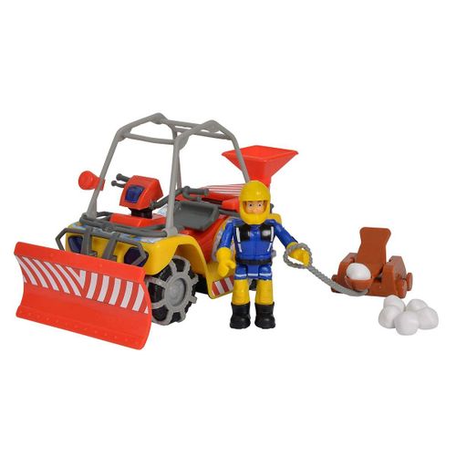 Simba Sam Mercury 109251049 - Quad De Neige Avec Figurine Boule De Neige Et Catapulte