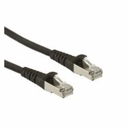 Roline - Cordon de raccordement - RJ-45 (M) pour RJ-45 (M) - 2 m - SFTP - CAT 6a - noir