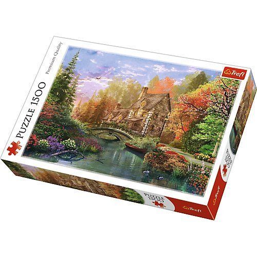 Puzzle 1500 Pièces Dominic Davison : Cottage By The Lake