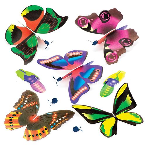 Baker Ross Lot De 6 Planeurs Papillons Assembler - Recommandé Aux Amateurs D Insectes