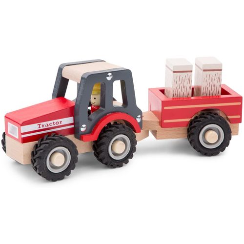 New Classic Toys - 11943 - Tracteur Avec Remorque Et Figurines - Bottes De Paille-New Classic Toys