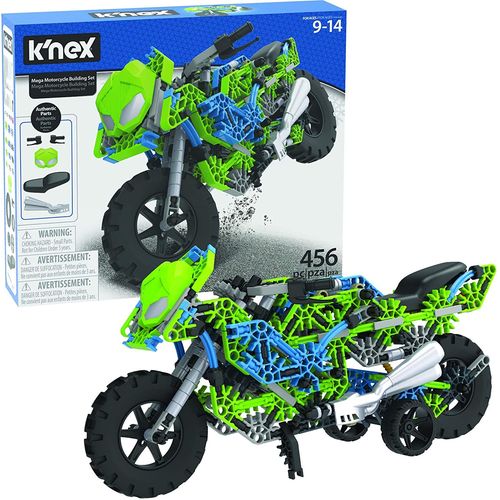 K'nex Ages 9+ Mega Motorcycle Building Set Jeu Construction, 36180, Multicolore