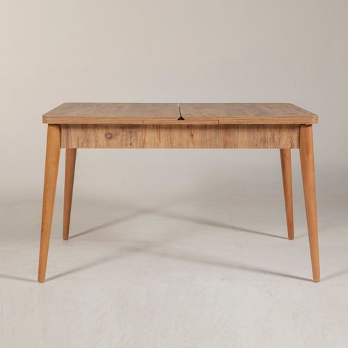 Dynia - Table Extensible En Bois Max 6 Personnes