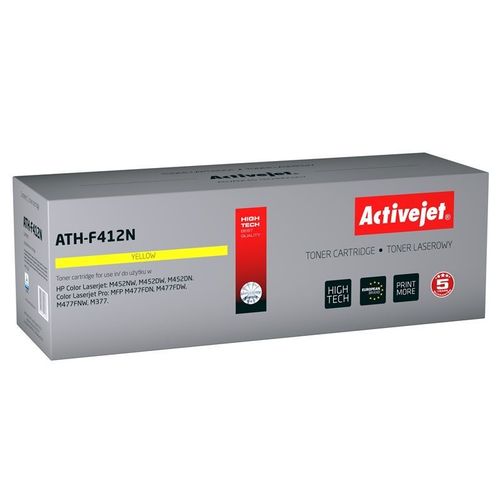 Activejet ATH-F412N Cartouche de toner Compatible Jaune 1 pièce(s)