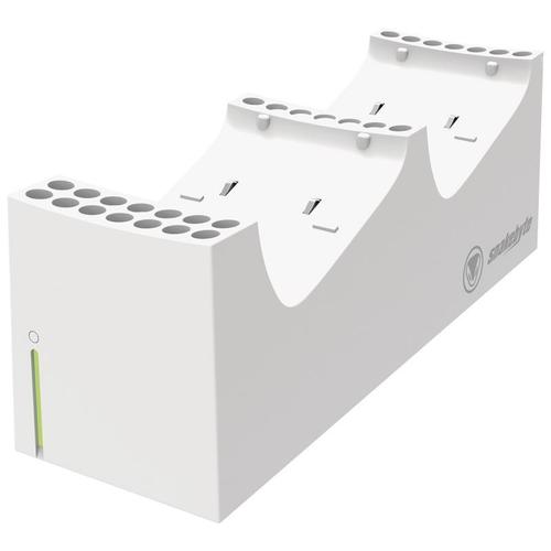 Snakebyte Xbox Twin Charge Sx Blanc Station De Charge Pour Manettes S Rie X Chargeur Pour 2 Manettes Sans Fil 2 Batteries Rechargeables 800mah Indicateur D Tat De Charge Led Design S Rie X