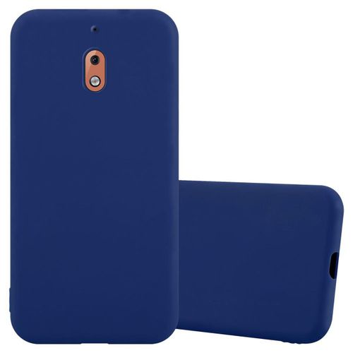 Coque Pour Nokia 2.1 En Candy Bleu Foncé Housse De Protection Étui En Silicone Tpu Flexible