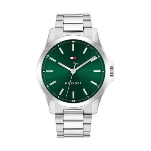 Tommy Hilfiger - Montre Homme Bruce Vert 1710672 - Argenté