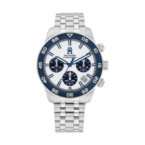 Tommy Hilfiger - Montre Homme Th85 Blanc 1792157 - Argenté