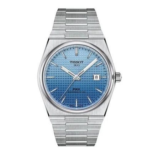 Tissot - Montre Homme Prx Bleu Clair, Bleu T1374071135101 - Argenté