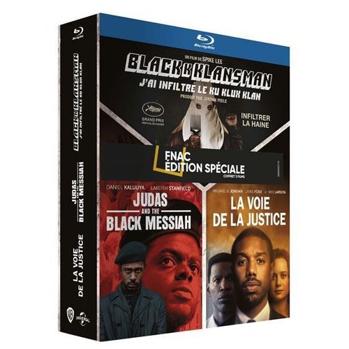 Judas And The Black Messiah + La Voie De La Justice + Blackkklansman - J'ai Infiltré Le Ku Klux Klan - Blu-Ray