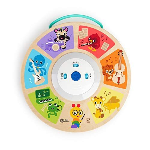 Baby Einstein Hape Cal S Smart Sounds Symphony Magic Touch Jouet D Activité Électronique En Bois 3 Langues Anglais Français Et Espagnol 3 Modes 6 Mois Et Plus