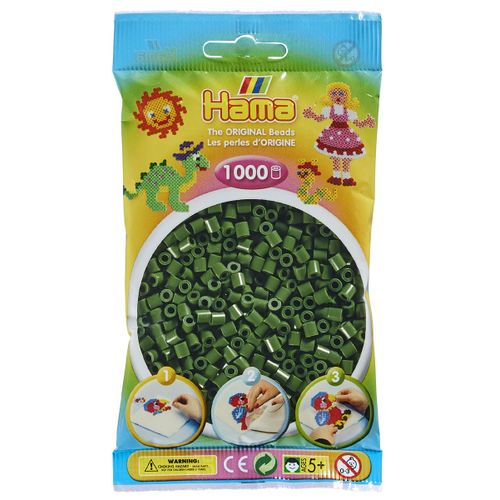 Hama Midi Sachet 1000 Perles Vert Forêt