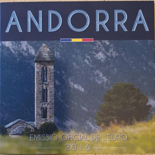 Série Officielle De 8 Pièces De 1 Cent À 2 Euros De Andorre. 