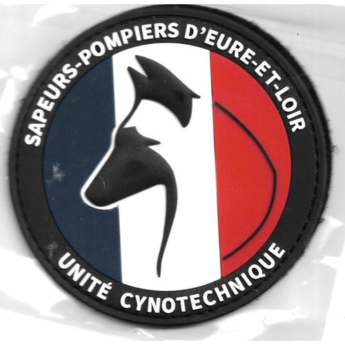 Ecusson Pvc Sapeurs Pompiers Eure Et Loir Unite Cynotechnique