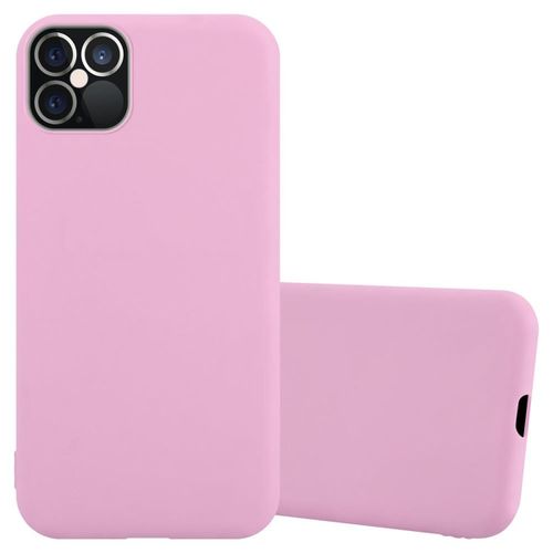 Cadorabo Housse Compatible Avec Apple Iphone 12 / 12 Pro En Candy Rose Vif - Étui De Protection En Silicone Tpu Flexible