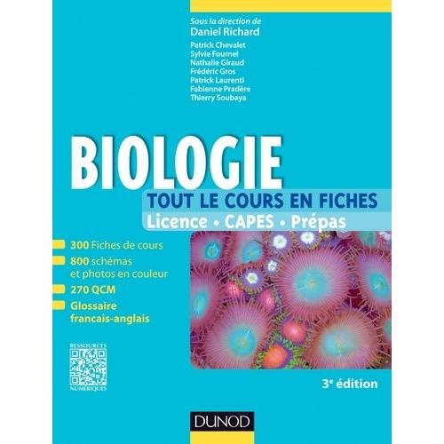 Biologie Licence Capes Prépas - Tout Le Cours En Fiches