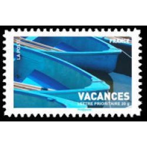 Timbre France 2007 Oblitéré - Vacances - Barques Bleues - Prior 20g Yt4041
