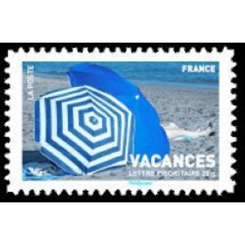 Timbre France 2007 Oblitéré - Vacances - Parasols Et Plage - Prior 20g Yt4045
