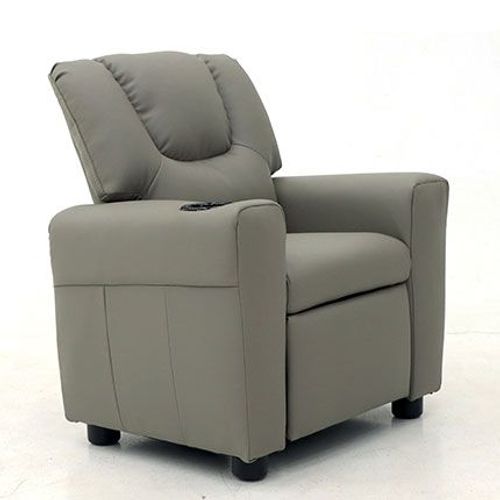Fauteuil De Relaxation Manuel Pour Enfant 61x42x65 Cm En Pu Gris