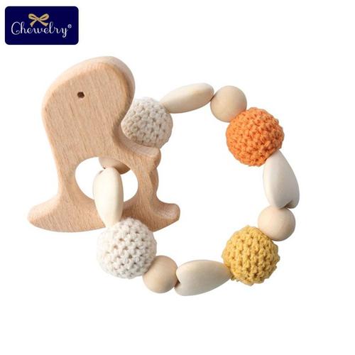 Couleur Hochet Dinosaure 1 Pièce Anneau De Dentition En Bois Aniaml Cerf Sika Bricolage Bébé Bracelet Hochets En Bois De Hêtre Rongeur Crochet Perles Cadeaux Pour Enfants Produits Jouet