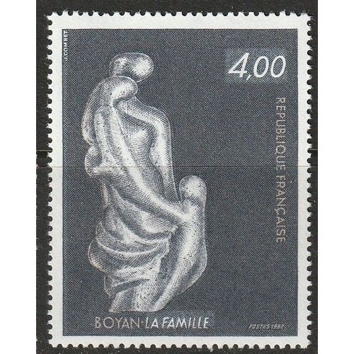 Sculpture De Marc Boyan. La Famille. Timbre Neuf** 1982 N° 2234