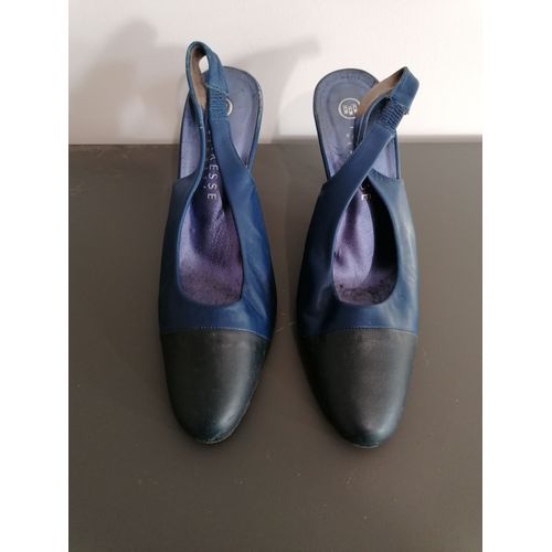 Chaussures À Talons Bleues Et Noires Torresse - 38