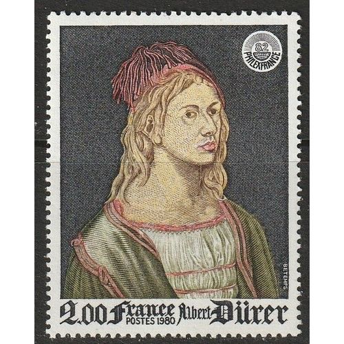 Philexfrance 82. Exposition Philatélique Internationale. Autoportrait D'albert Dürer. Timbre Neuf** 1980 N° 2090