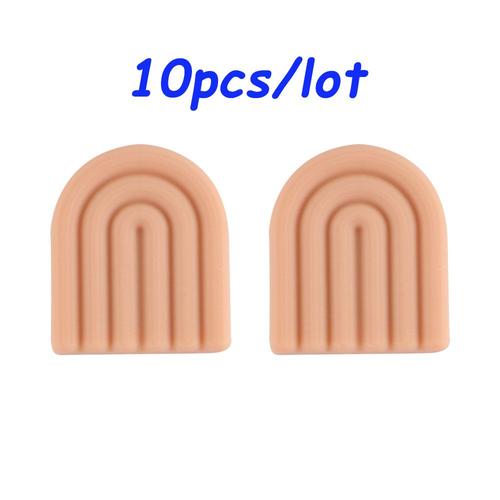 Couleur 10pcs Pêche En Silicone Perles De Dentition De Qualité Alimentaire De Sécurité Sans Bpa Bricolage Chaîne De Sucette Accessoires Bébé Jouets De Dentition