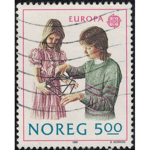 Norvège 1989 Oblitéré Used Europa Cept Jeux D'enfants Y&t No 977 Su