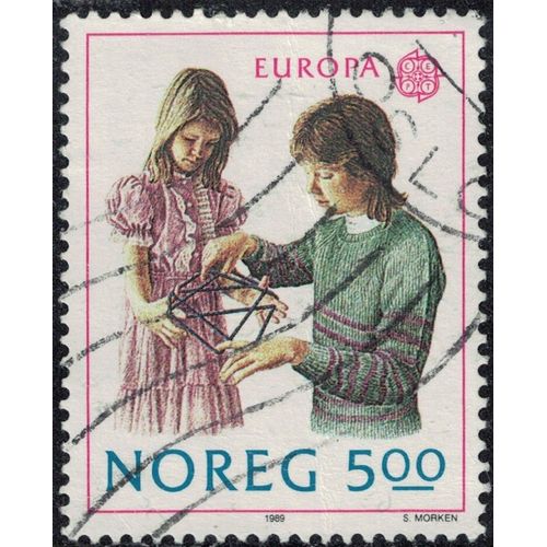 Norvège 1989 Oblitéré Used Europa Cept Jeux D'enfants Y&t No 977 Su