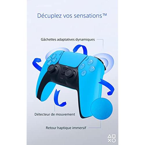 Manette sans-fil DualSense Starlight Blue (bleue) PS5 à 49,99