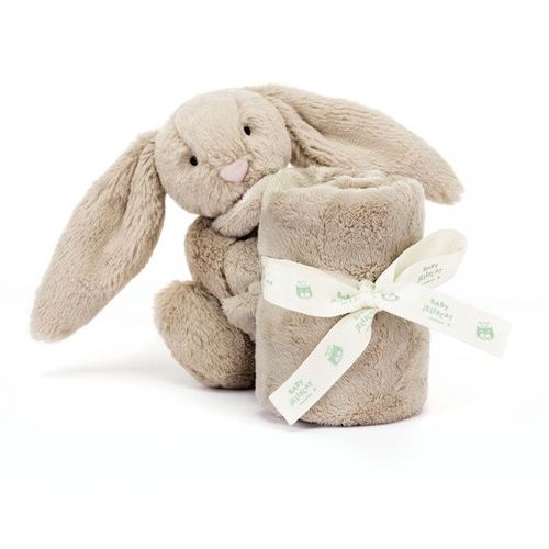 Doudou Plat Lapin Beige