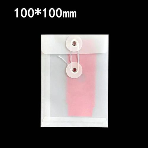 Enveloppe En Papier Kraft Sulfurique,Sac De Rangement Pour Billets De Bureau,Petit Sac D'archive,Couleur Rétro,Affaires De Haute Qualité,Enroulement,50 Pièces Par Lot - Type [H1]-100x100mm