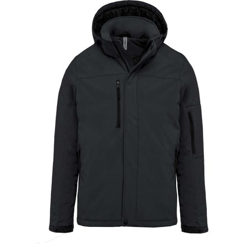 Parka Softshell Matelassée À Capuche - K650 - Homme - Gris Titanium