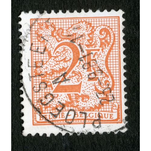 Timbre Oblitéré Belgie, Belgique, 2 F