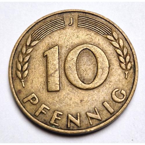 Pièce De Monnaie 10 Pfennig 1949 (J) Allemagne