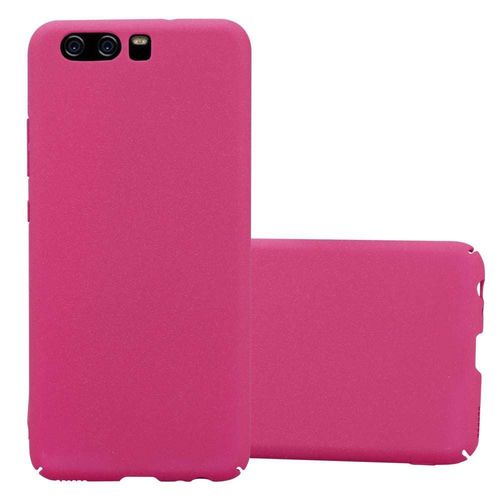 Cadorabo Housse Compatible Avec Huawei P10 En Frosty Rose Vif - Hard Case Étui De Protection À L'aspect Givré Contre Les Rayures Et Les Chocs