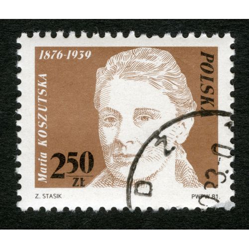 Timbre Oblitéré Polska, Maria Koszutska 1876-1939, Stasik, 2,50 Zl, 1981
