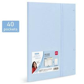 couleur 40 Poches Dossier de fichiers de paysage A3, organisateur de papier  d'école pliable, pochette transparente, classeur de dessin, livre  d'affichage A3