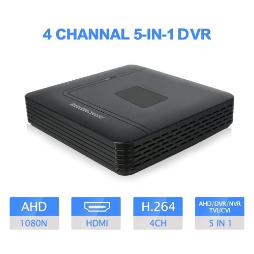 Mini enregistreur vidéo hybride 5 en 1 hiseeu, vidéosurveillance DVR NVR 5M 4CH
