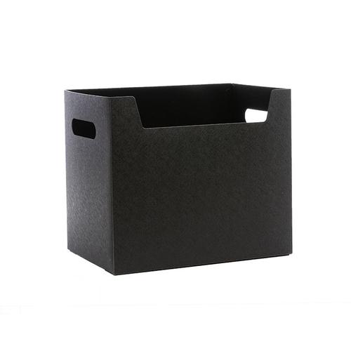 La Couleur Noire Boîte De Rangement De Fichiers De Bureau, Boîte De Rangement De Fichiers De Gros Livres, Boîte D'organisation Scolaire, Dossier De Papeterie, Étui Rigide, Fichiers D'archive, Supprimer