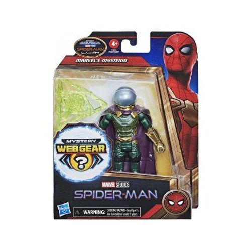 Figurine Spider-Man : Maitre De Illusionniste Mysterio Combat 15 Cm + Mystery Webgear - Personnage Articulé - Set Garçon + 1 Carte